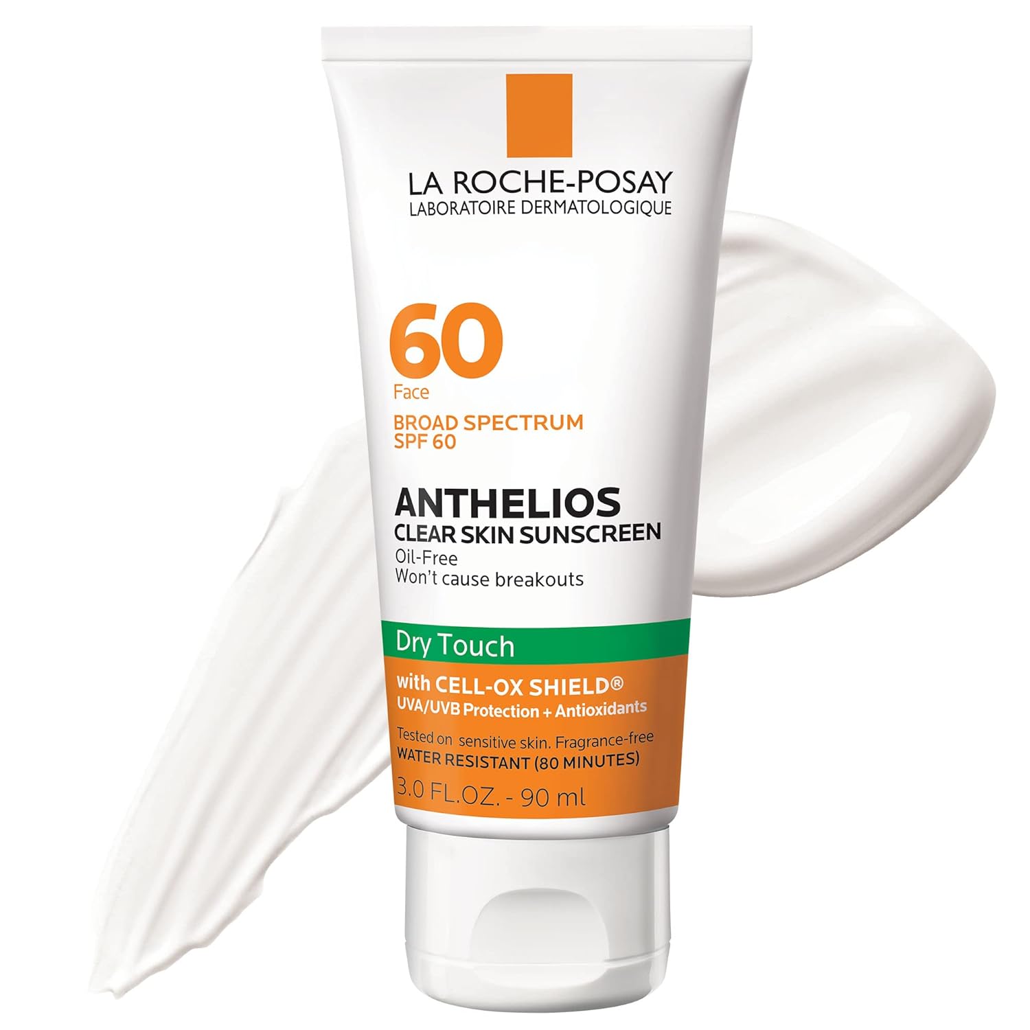 Buy now La Roche-Posay Anthelios Clear Skin Sunscreen Dry Touch SPF 60, Oil Free Sunscreen For Face, Oil Absorbing, Broad Spectrum SPF + Antioxidants, Non-Greasy, Oxybenzone Free, Travel Size 3 Fl Oz (Pack of 1) at indiglob india