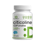 Citicoline CDP Choline, 1,000mg Per Serving, 120 Capsules – Extra Strength Choline Supplements – Nootropic B Vitamin Properties – Promotes Brain Health, Memory, & Focus – Non-GMO