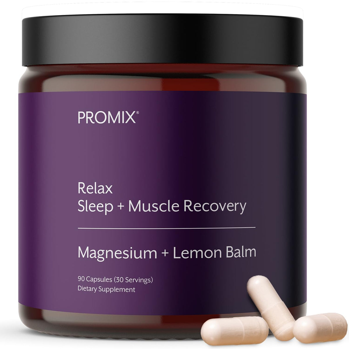 ProMix Nutrition Relax Magnesium + Lemon Balm Extract Supplement - 90ct