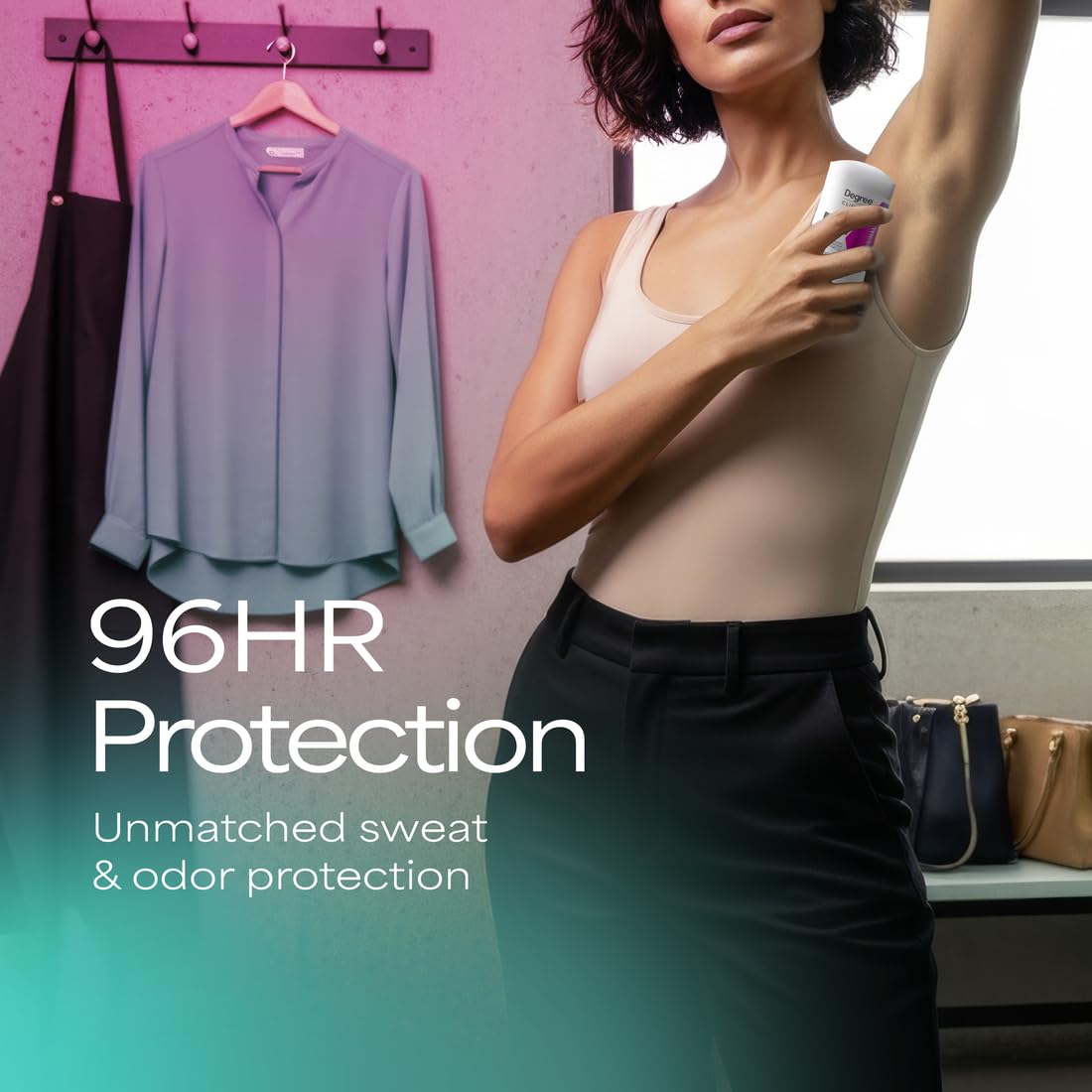 Degree Clinical Antiperspirant Deodorant Soft Solid, Original, 1.6 oz | For stress sweat, Helps keep you dry & confident, With 96H protection, soft solid