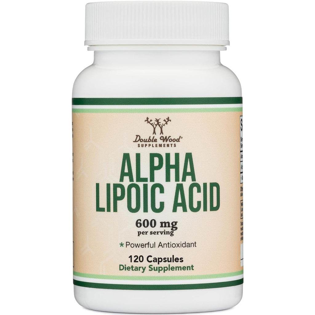 Alpha Lipoic Acid 600mg, Metabolism, Nerve + Energy Support, 120 Capsules | Nerve + Energy Supplement, Potent Antioxidant Neutralizes Free Radicals, Healthy Glucose Support, Non-GMO, 2-Month Supply