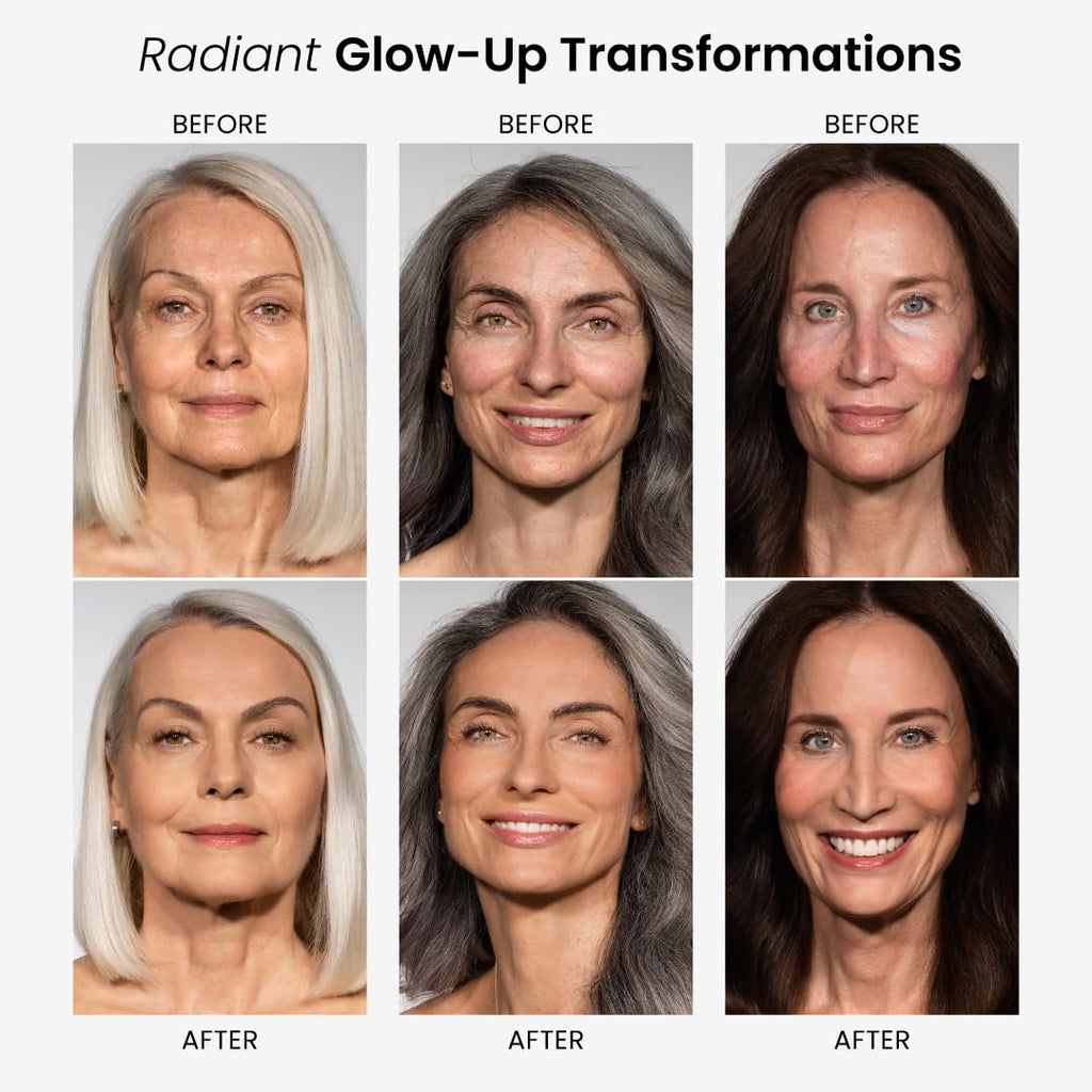Prime Prometics Color Changing Foundation for Mature Women | Instantly Adapts to Your Skin Tone, Buildable Light-to-Medium Coverage, 12-Hour Wear, Natural Dewy Finish, Hypoallergenic
