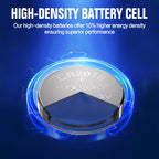 CR2016 3v Coin battery12 Pack for Child Safety, Compatible with Remotes, Key Fobs, Glucose Monitors - 7 Years Shelf Life