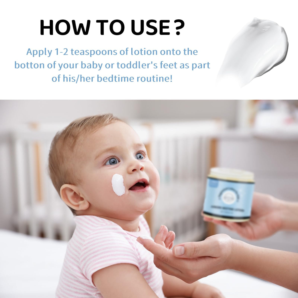 2026 Magnesium Lotion for Kids - Organic Lotion for Babies - Soothing Relief & Relaxation - Topical Magnesium Cream Calms Children at Bedtime & Night - Without Melatonin (4 oz)