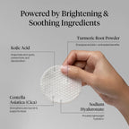 Buy now Kitsch Kojic Acid Cleansing Pads with Turmeric & Cica to Smooth, Refresh & Even Tone Skin Care â€“ Exfoliating & Brightening Pre-Soaked Cotton Pads for Face and Body â€“ 50 count at indiglob india