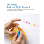 100PCS Crochet Stitch Markers by Flickzo – Locking Stitch Markers with Storage Case, Plastic Safety Pins for Knitting & Crochet, Colorful Yarn Accessories for Crochet Tools & Supplies