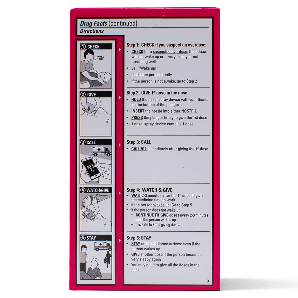 NARCAN Nasal Spray 4mg, 2 Single-Dose Devices, Opioid Overdose Treatment