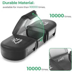 Buy now PULIV Weekly Pill Organizer 3 Times a Day, Portable Travel Pill Box 7 Day with Large Pill Containers, Light-Proof Pill Case for Vitamins, Medication, Supplements and Fish Oils (Black) at indiglob india