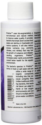 Seachem Pristine Natural Waste Management - Organic Sludge and Detritus Eliminator 100ml/3.4oz