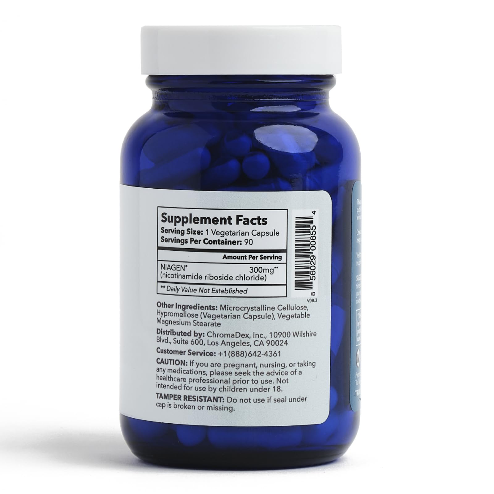 TRU NIAGEN NAD+ Supplement, Nicotinamide Riboside 300mg, 90 Daily Servings | Patented Niagen NR boosts NAD+ to support cellular energy and healthy aging. 300mg, one capsule daily — 90-day supply.