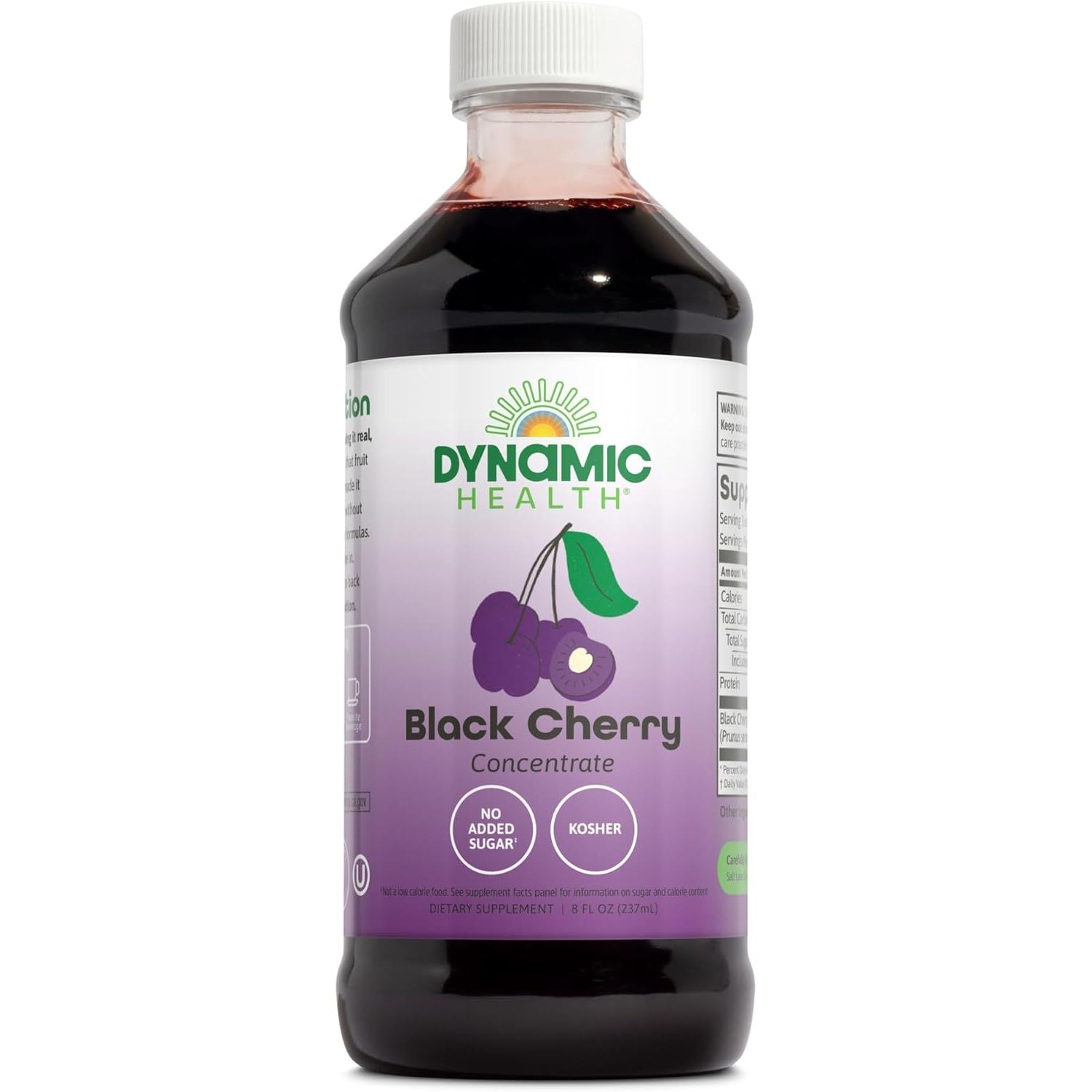 Buy now Dynamic Health Pure Cranberry Juice Concentrate, Unsweetened, Natural Antioxidant Support, No Added Sugar, 8 Fl oz 8 Ounce (Pack of 1) Black Cherry at indiglob india