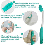 Buy now Toilet Aid Wiper Self Assist Bathroom Bottom Butt Wipe Helper Wand Long Reach Comfort Wipe Tool Paper Tissue for Pregnant After Surgery Seniors Arm Handicap Bariatric at indiglob india