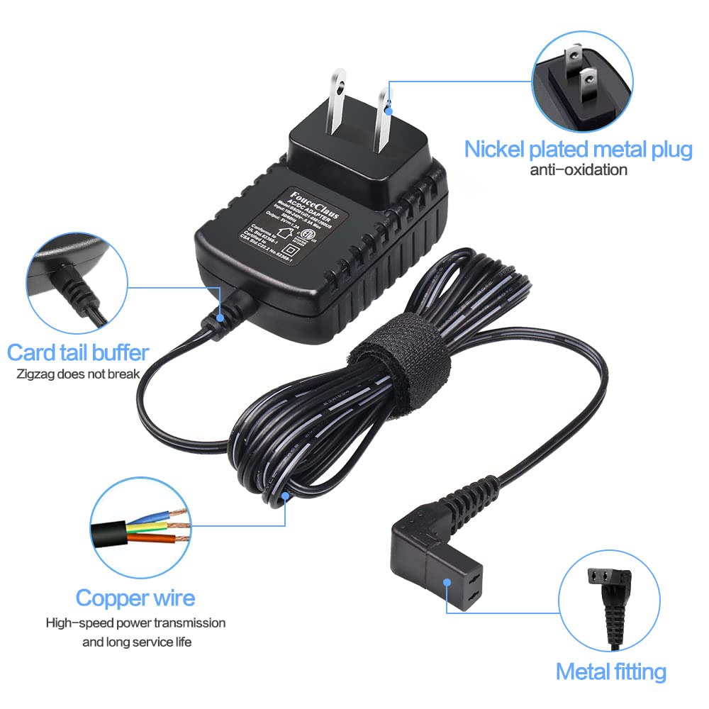 FouceClaus Power Adapter Charger for Wahl Trimmer Models 9864SS, SS2L, WSS3L, 9818A, 5616L, 5701, 9818-5001, 9864, 9870, 9884L2, 9896, 9899 - Only Compatible for Listed Models