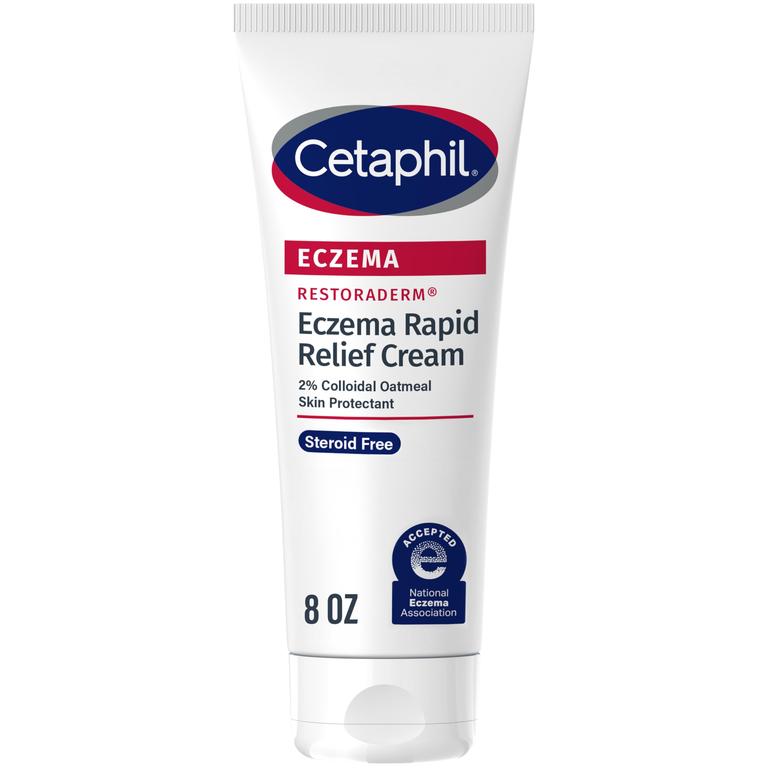 Buy now CETAPHIL ECZEMA RESTORADERM FLARE-UP RELIEF CREAM, For Eczema Prone Skin, 8 oz, Barrier Repair, 48 Hour Hydration, 2% Skin Protectant Colloidal Oatmeal, Steroid Free at indiglob india