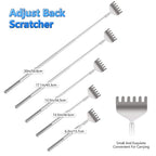 YIMICOO Extendable Back Scratcher for Men 3 Pack Portable Telescopic Metal Back Scratchers/Hand Massager with Pocket Clip for Thanksgiving, Birthday, Christmas Gifts