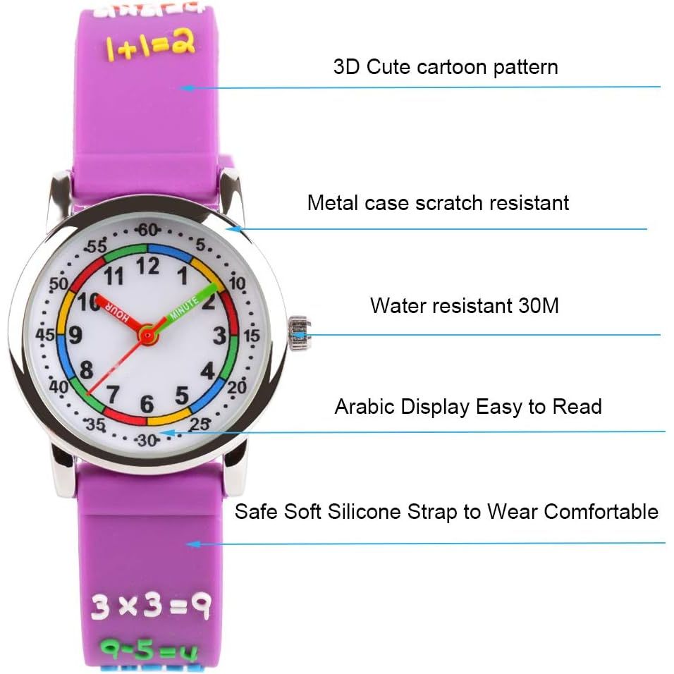 Buy now Venhoo Kids Watches 3D Cute Cartoon Waterproof Silicone Children Toddler Wrist Watches Time Teacher Gifts for 3-10 Ages Boys Little Child-Universe… at indiglob india
