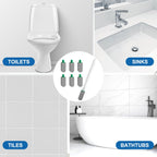 Pumice Stone Toilet Bowl Cleaner with Handle, 1 Wand + 6 Pumice Stones, Clean Hard Water Stains and Rust, Suitable for Toilets, Sinks, and Grills