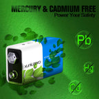 9V Batteries 6F22 Square Battery (4 Pack) for Smoke Detector Alarm System, Wireless doorbell, Electronics Long-Lasting
