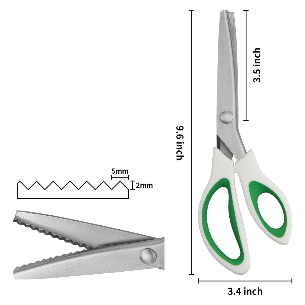 Fri4Free 9" Pinking Shears Zig Zag Fabric Sewing Craft Scissors
