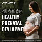Vitamatic Folic Acid 1000 mcg (1 mg), 240 Vegetarian Tablets | Vitamin B9 | 1667 mcg DFE Folate, Support Healthy Cell Growth*, Red Blood Cell Formation*, Gluten Free, Non-GMO, Made in USA