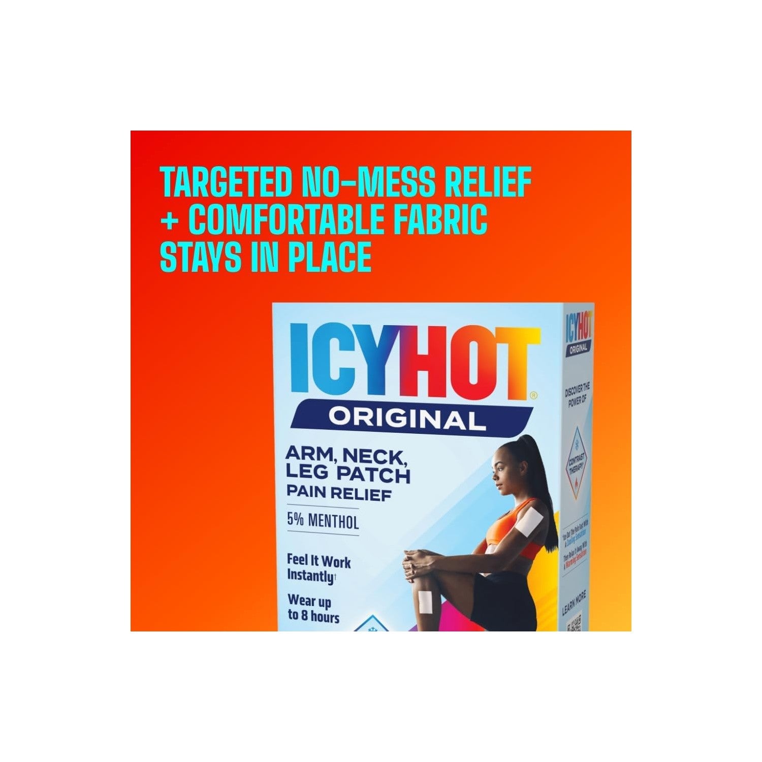 Buy now Icy Hot Original Small Pain Relief Patches (5 Count) Powerful Targeted Relief for Arm, Neck & Leg at indiglob india