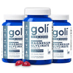 Goli Zero Sugar Magnesium Gummies - 125mg Magnesium (from Magnesium Glycinate) with Vitamin D 60 Count Each (3 Pack, 180 Total) - No Artificial Sweeteners, No Sugar Alcohols - Vegan, Gluten-Free