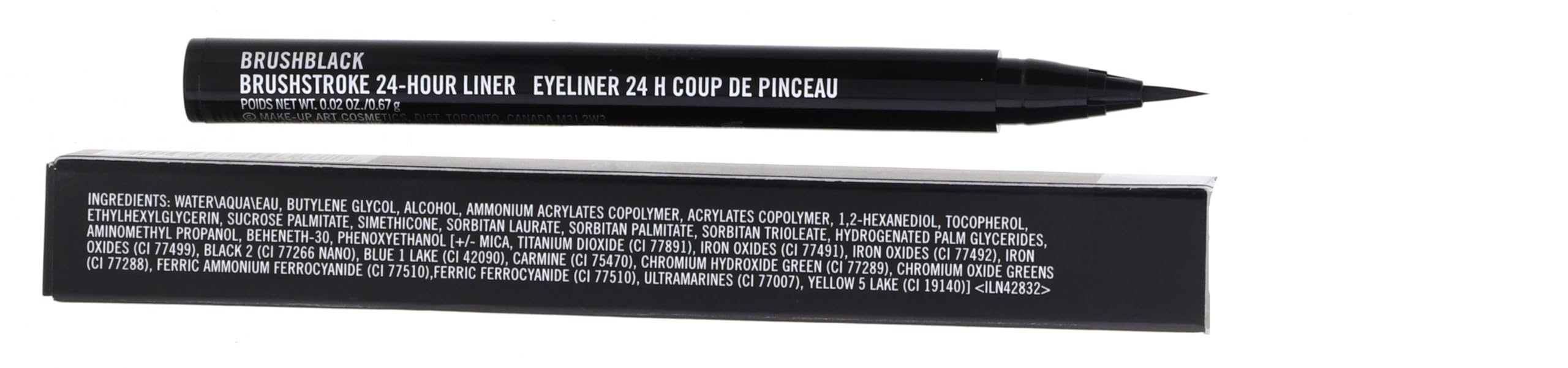 Buy now MAC Brushstroke Liner Brushblack at indiglob india