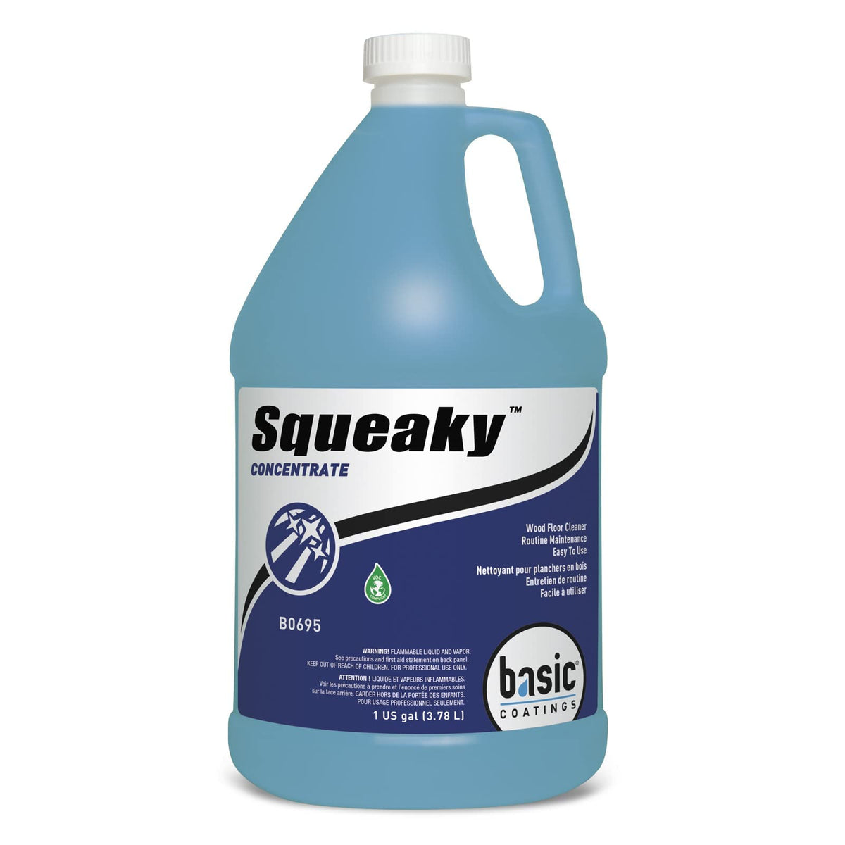 Basic Coatings Squeaky Hardwood Laminate Floor Cleaner Concentrate, 1 gal