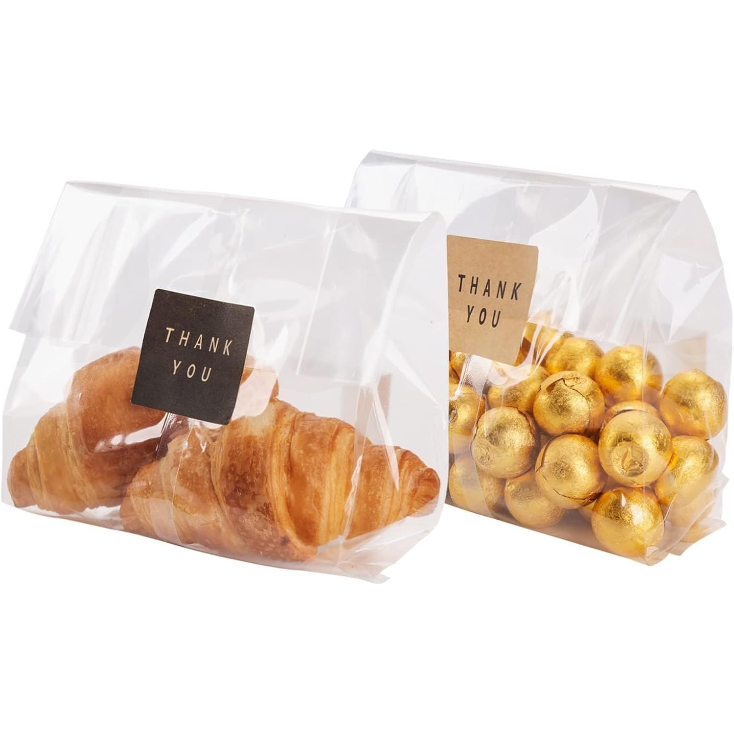 Buy now Cellophane Treat Bags Cookie bags for Packaging Clear Gift Bag with Stickers for Cookies,Candy,Chocolates(Fog,9x3.3inch) 9x6INCH(Pack of 100) Clear at indiglob india