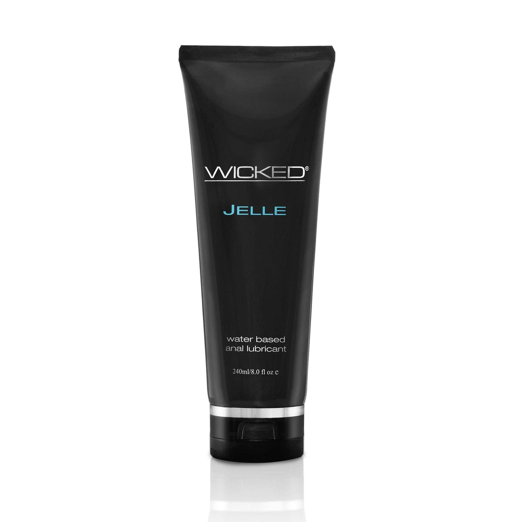 Wicked Jelle Water-Based Anal Lubricant 8oz - Personal Gel Lube