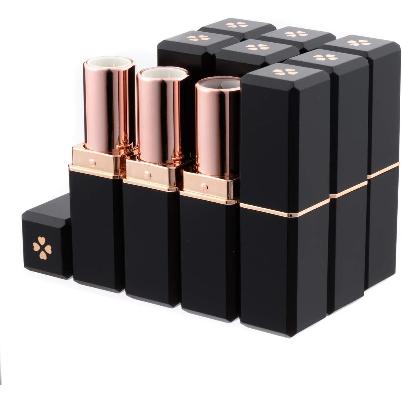 Buy now Allwon 10Pcs Black Empty Lipstick Tubes DIY Lip Balm Container (Square Tube) Default at indiglob india