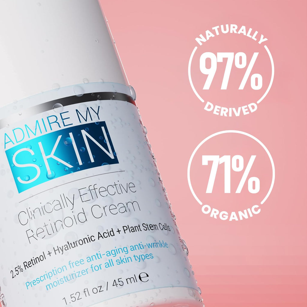 Buy now Admire My Skin Potent Retinoid Cream - Anti Aging Retinol Cream Moisturizer to Help Clear Acne Prone Skin, Eliminate Wrinkles and Provide You With That Healthy Youthful Glow at indiglob india