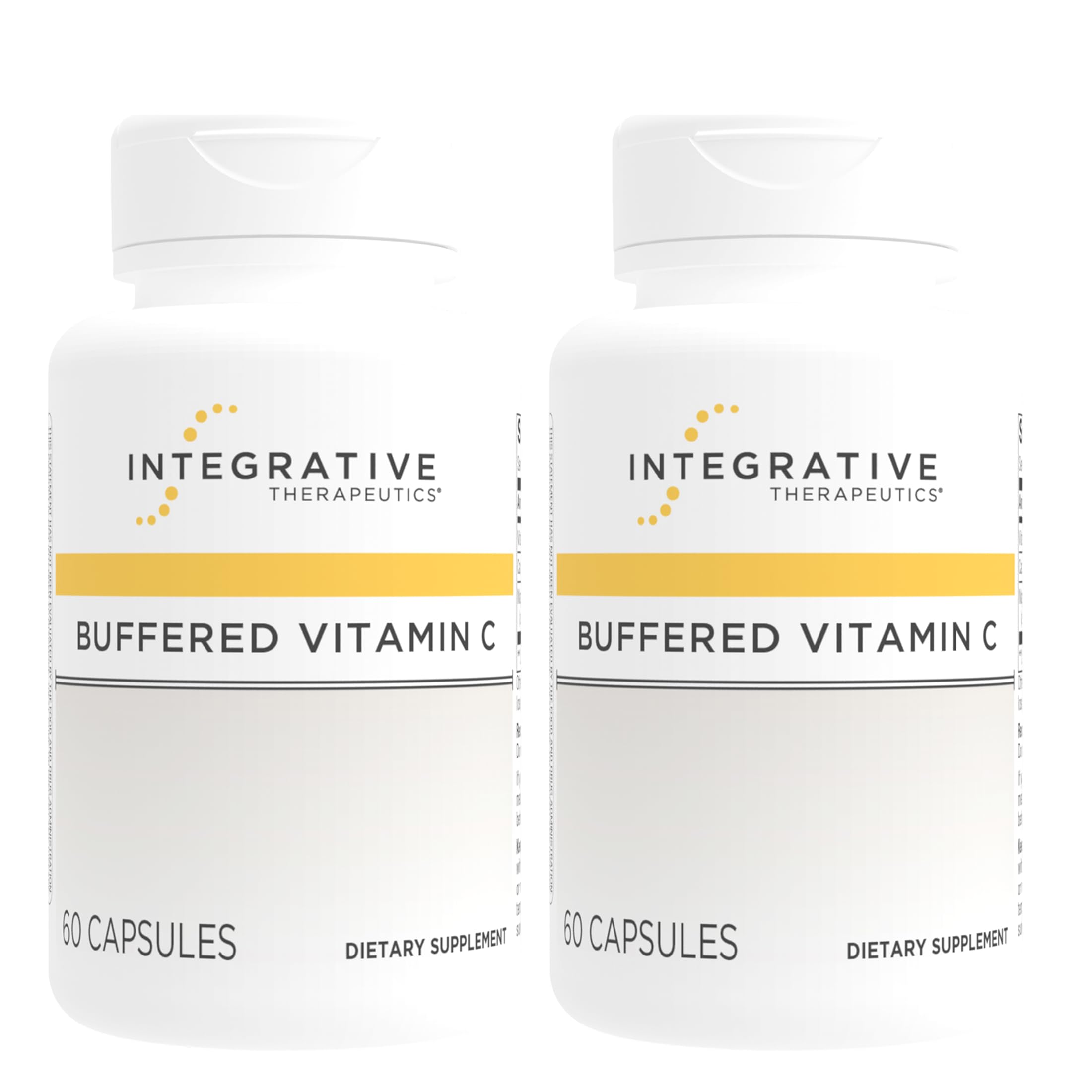 Integrative Therapeutics Buffered Vitamin C 1,000 mg - Easy, Daily Immune Support with Magnesium & Calcium* - Antioxidant Support for Healthy Skin & Connective Tissues* - 60 Vegan Capsules, 1