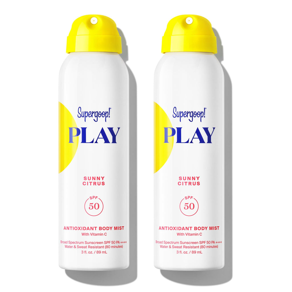 Supergoop! PLAY Antioxidant Body Mist Vitamin C -SPF 50 PA++++ Broad Spectrum Sunscreen - Body Spray - Great for Active Days