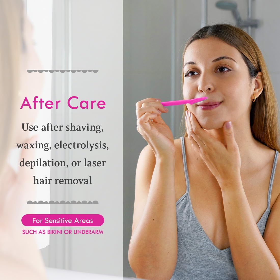 Bikini Zone Medicated After Shave Gel with Lidocaine, 1 Oz, 2 Pack | 2% lidocaine HCl to help soothe skin post-shave. Cooling sensation to refresh skin. Helps prevent razor bumps & redness.