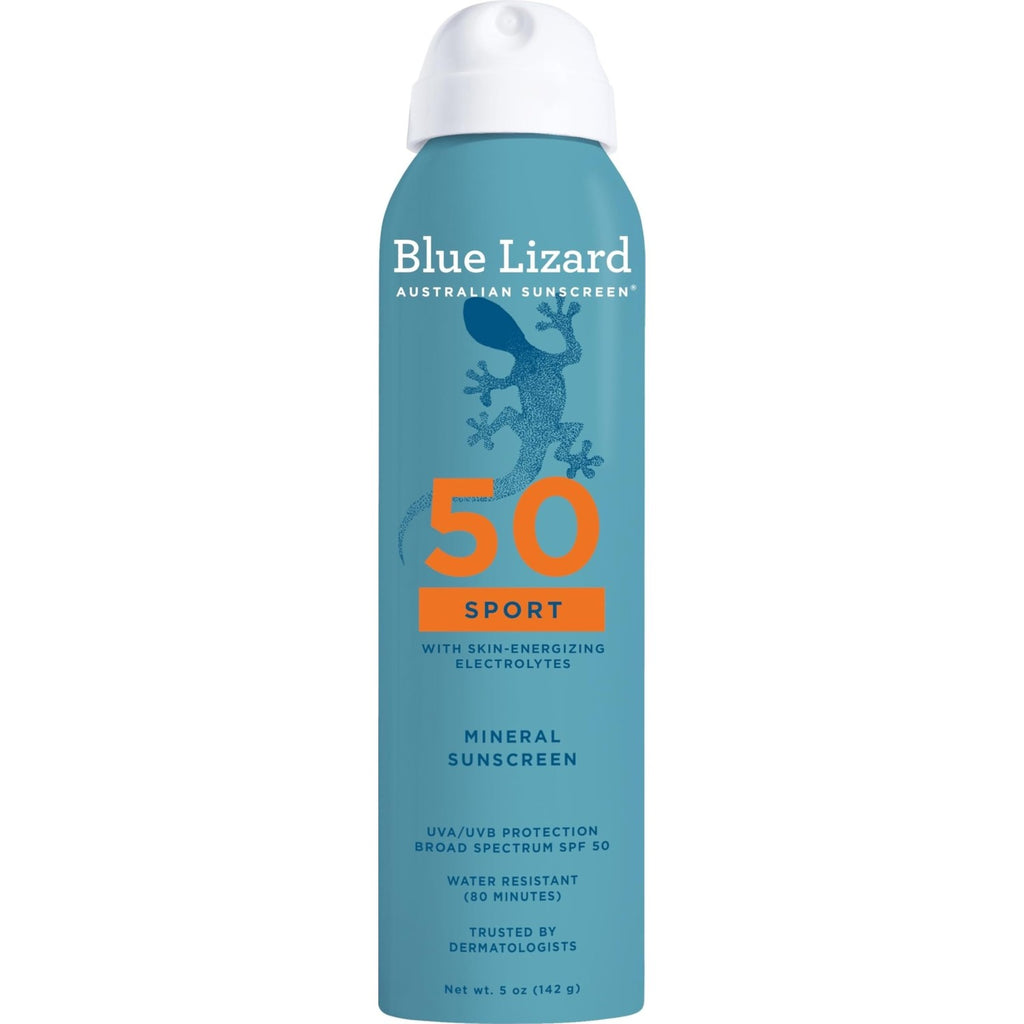 Blue Lizard Sensitive Mineral SPF 50 Spray, Dermatologist-Recommended Brand, Broad-Spectrum UVA/UVB Protection, Water-Resistant, Zinc Oxide Formula, 5 oz