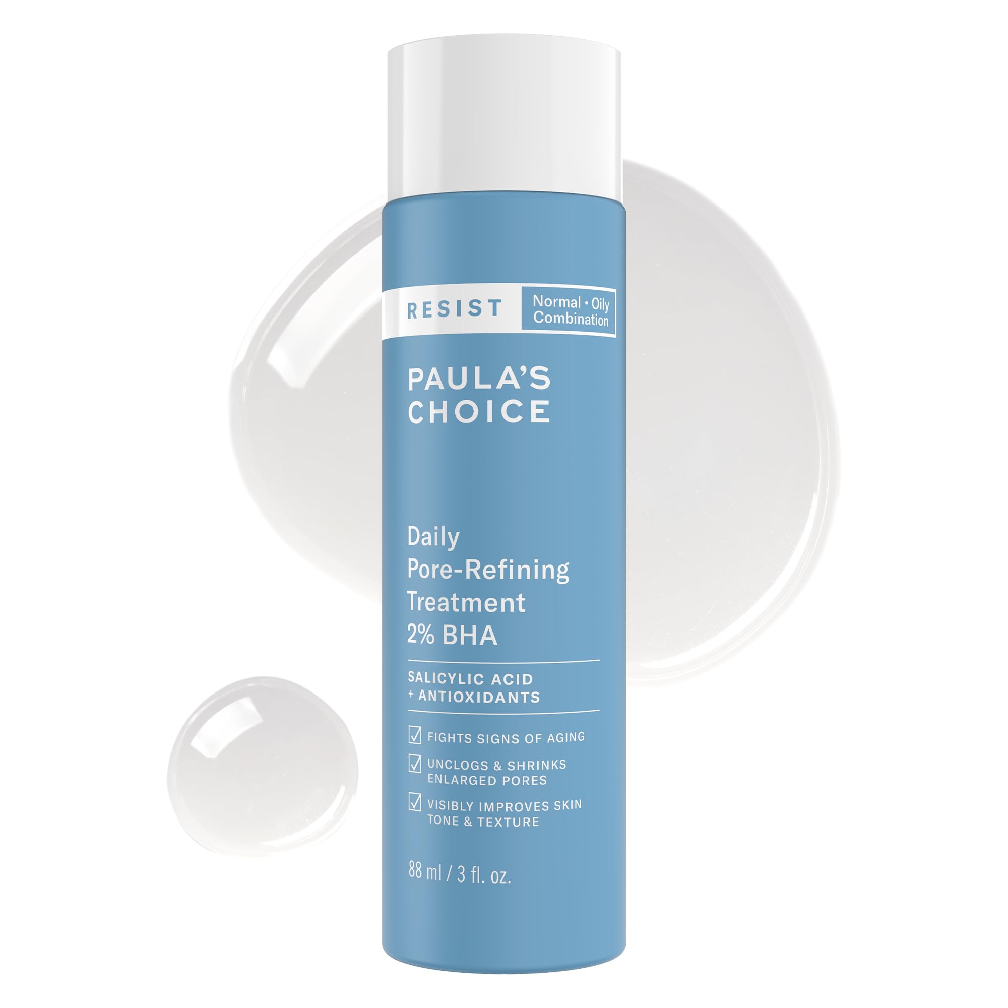 Buy now Paula's Choice RESIST Daily Pore Refining Treatment 2% BHA Exfoliant, Face Exfoliator with Salicylic Acid & Hyaluronic Acid, Liquid Exfoliant for Oily, Normal and Combination Skin, 3oz at indiglob india