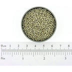 Buy now Miyuki Round Rocaille's Seed Beads Size 15/0 8.2g Duracoat Galvanized Silver 15-4201 at indiglob india