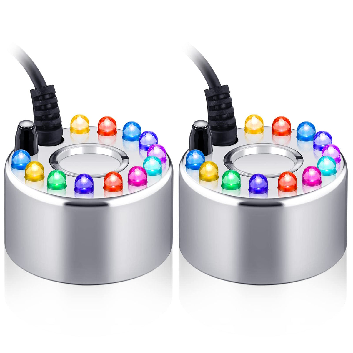 Maitys 2 Pcs Mist Maker Fogger Small Ultrasonic Fog Machine for Cauldron