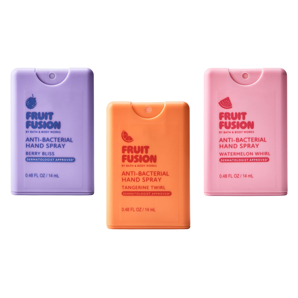 Fruit Fusion by Bath & Body Works, Pocket Spray Hand Sanitizer 3-Pack