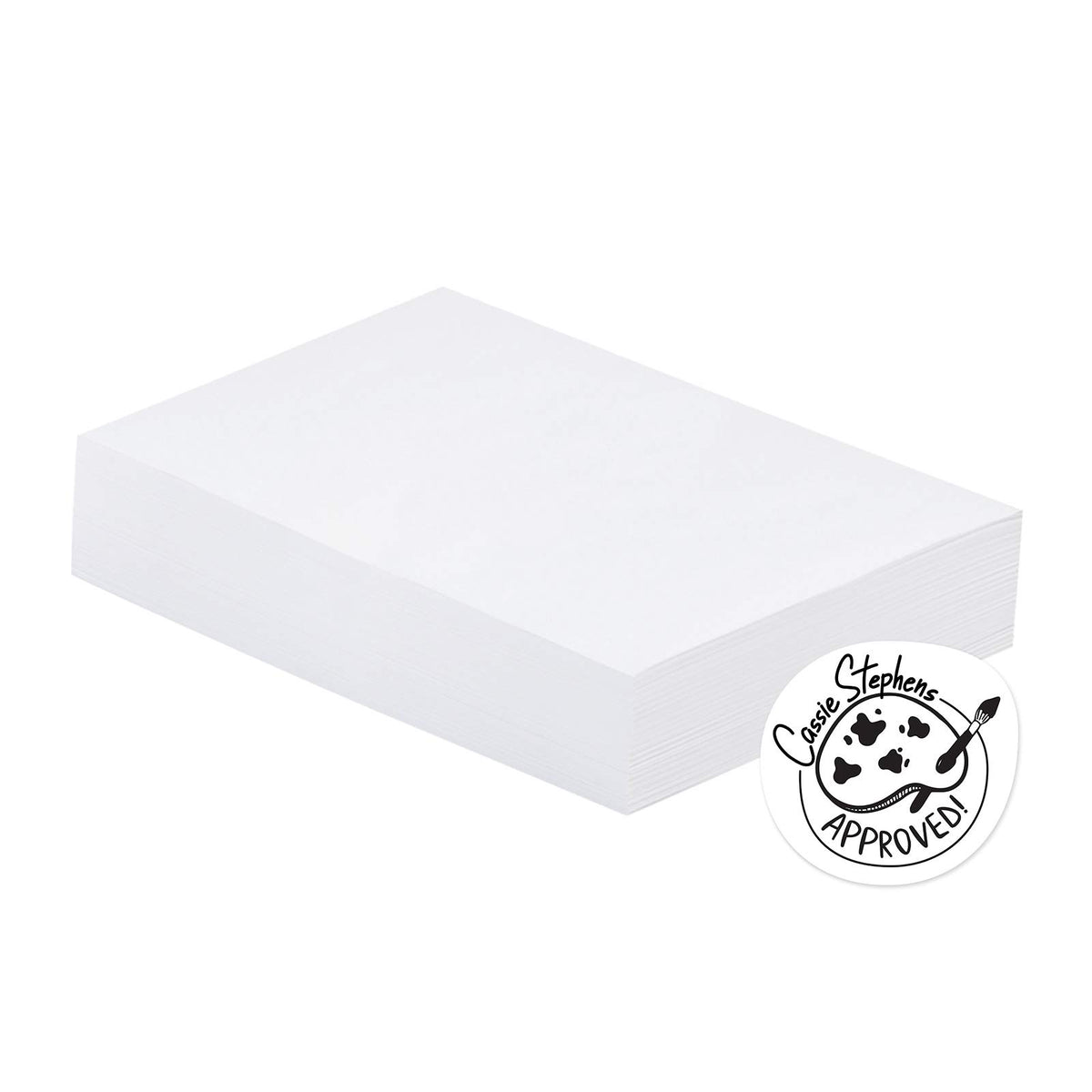 UCreate Mixed Media Art Paper, Wet or Dry Media, White