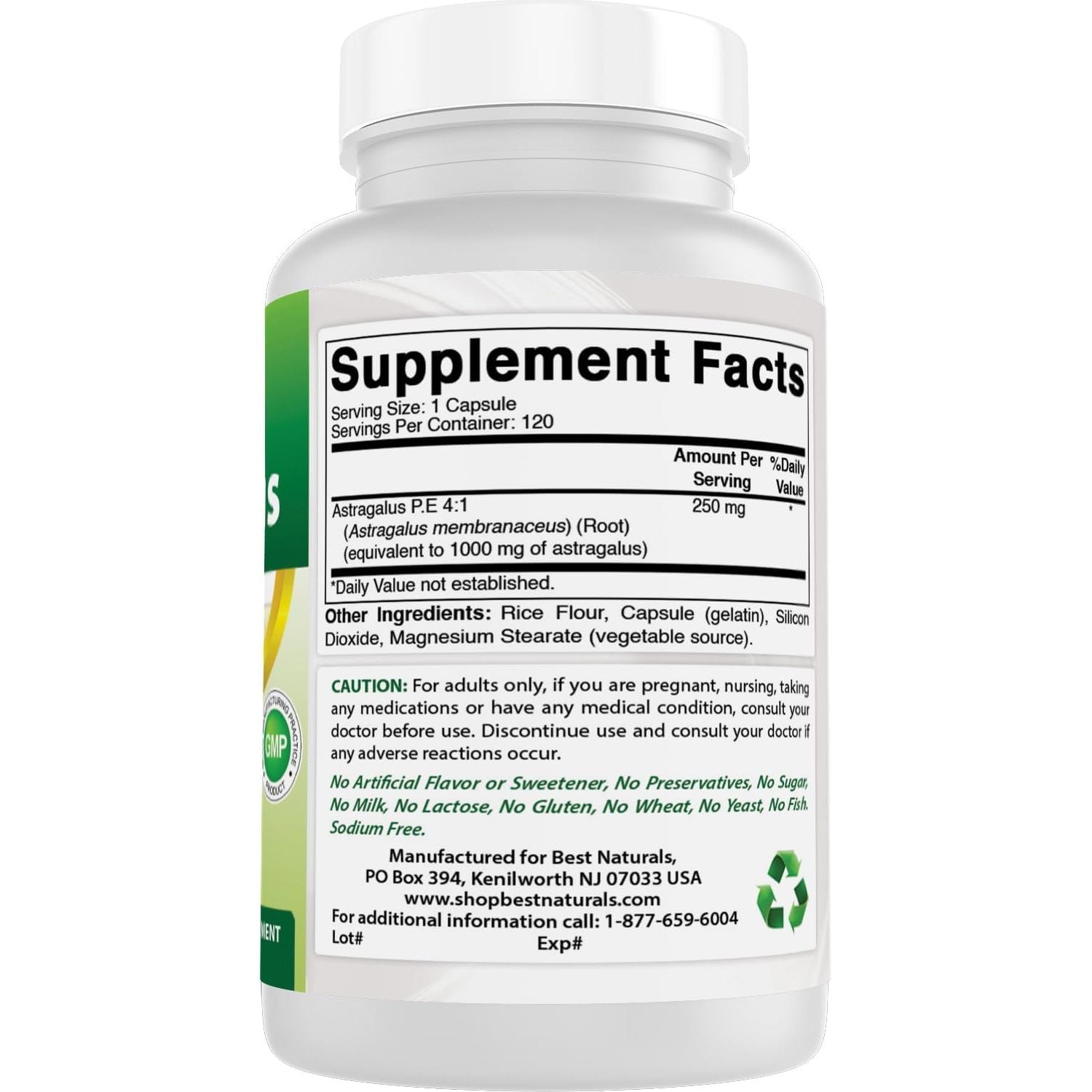 Buy now Best Naturals Astragalus Capsule, 1000 mg, 120 Count at indiglob india