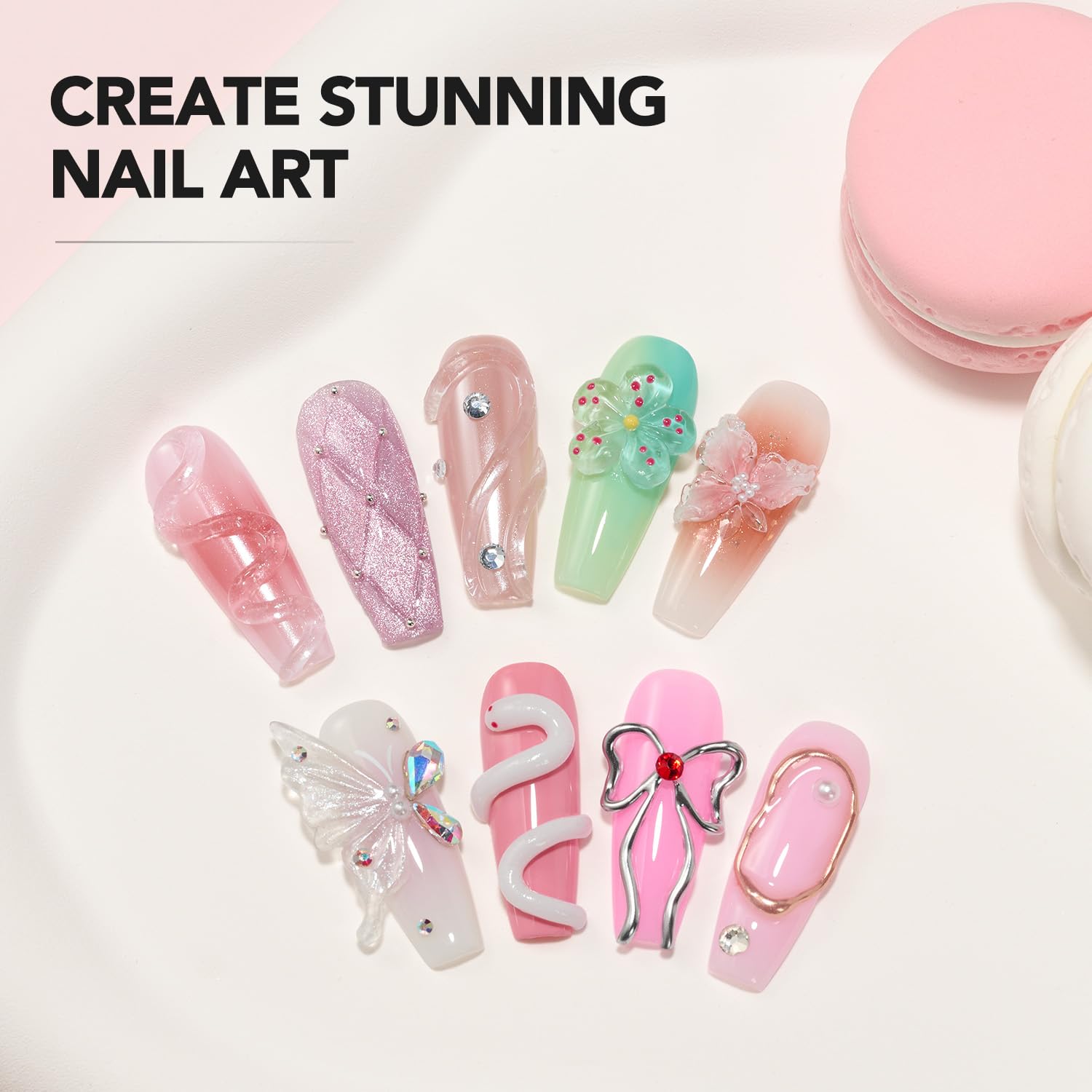 GAOY Clear 3D Sculpting Gel for Nail Art, 15g Solid Builder Gel | Non-Sticky Hard for Carving Molding and Building