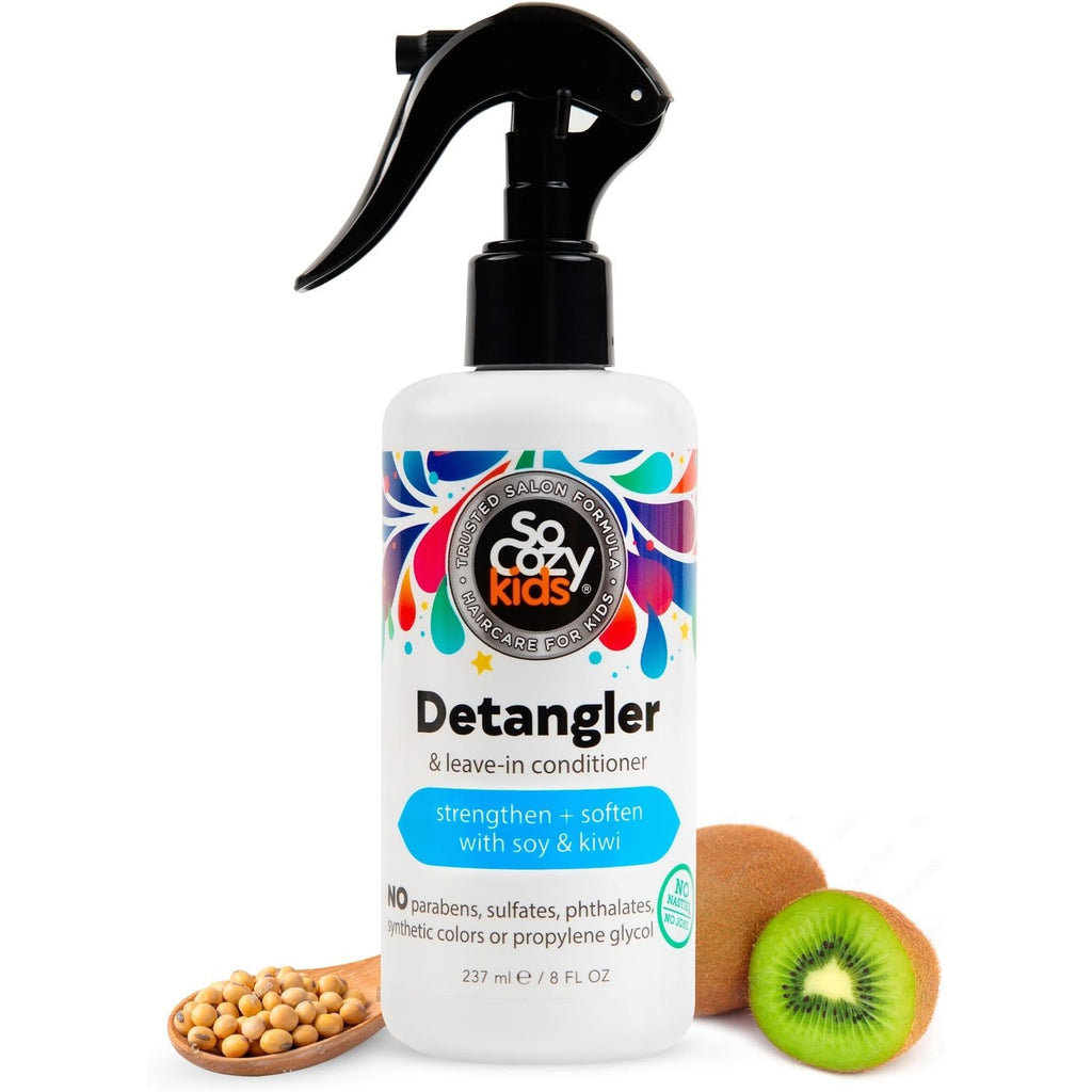 SoCozy Detangler Leave-In Conditioner Spray For Kids Hair, Fruity-Tutti, 8 Fl Oz (Pack of 1)