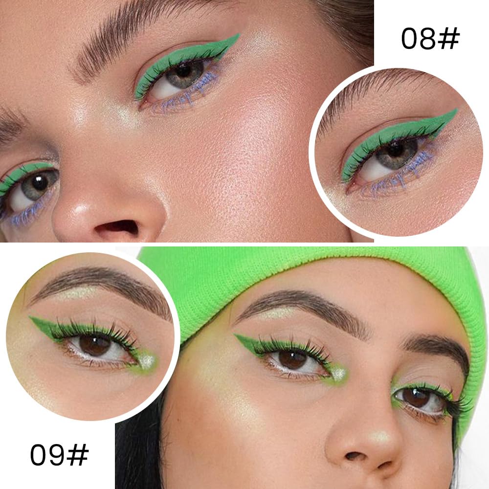 Explore vibrant looks with Kaely 2Pcs Gel Eyeliner Pencil in vivid green. Available for online order in India.