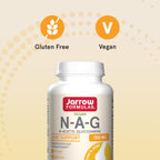 Buy now Jarrow Formulas N-A-G 700 mg, N-Acetyl Glucosamine, Acetylated Form of Glucosamine for Bone and Joint Support, 120 Veggie Capsules, Up to 120 Servings at indiglob india