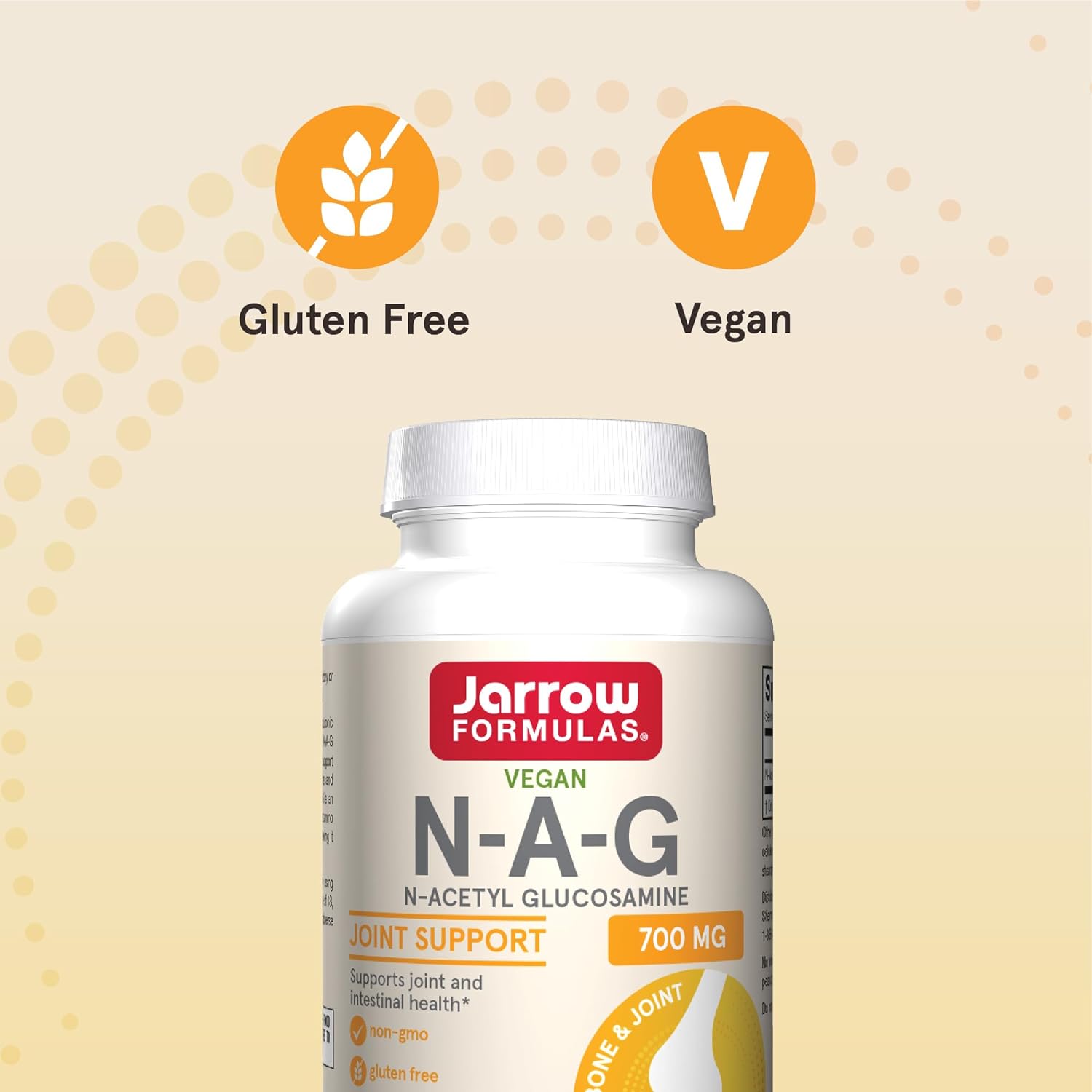 Buy now Jarrow Formulas N-A-G 700 mg, N-Acetyl Glucosamine, Acetylated Form of Glucosamine for Bone and Joint Support, 120 Veggie Capsules, Up to 120 Servings at indiglob india