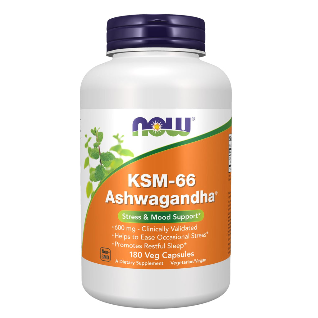 Now Supplements, KSM-66 Ashwagandha®, Stress & Sleep Support*, 90 Veg Caps