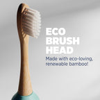 Lumineux Bamboo Replacement Heads Sonic Toothbrush, 3 Pack