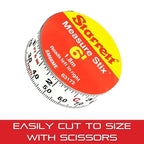 Buy now Starrett Tape Measure Stix with Adhesive Backing - Mount to Work Bench, Saw Table, Drafting Table - 3/4" x 2m/6', English Metric, Left-Right Reading - SM66ME at indiglob india